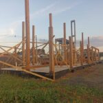 Pilares da CASA AR em Treze Tílias, Santa Catarina - BORAnaOBRA Construtora